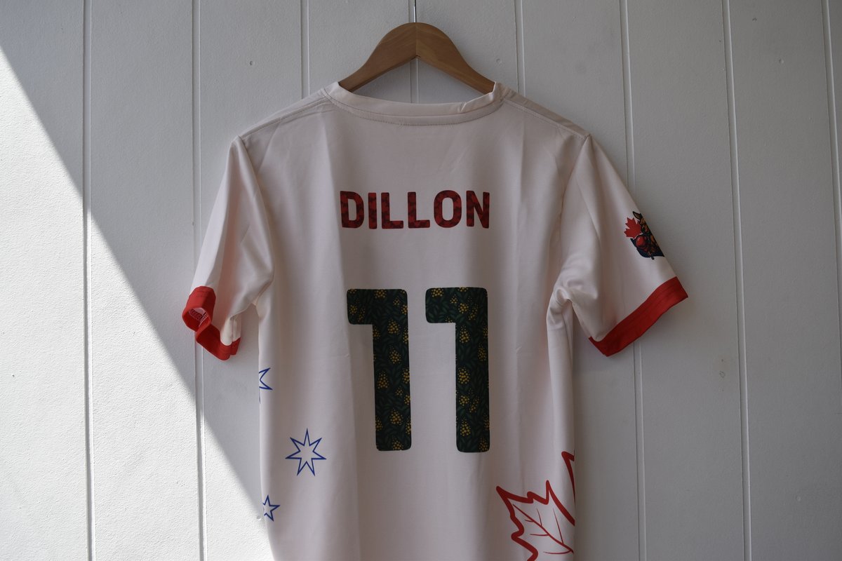 Custom sublimation by Melbourne Merch - excellent moody lighting highlights the crisp print without obscuring it