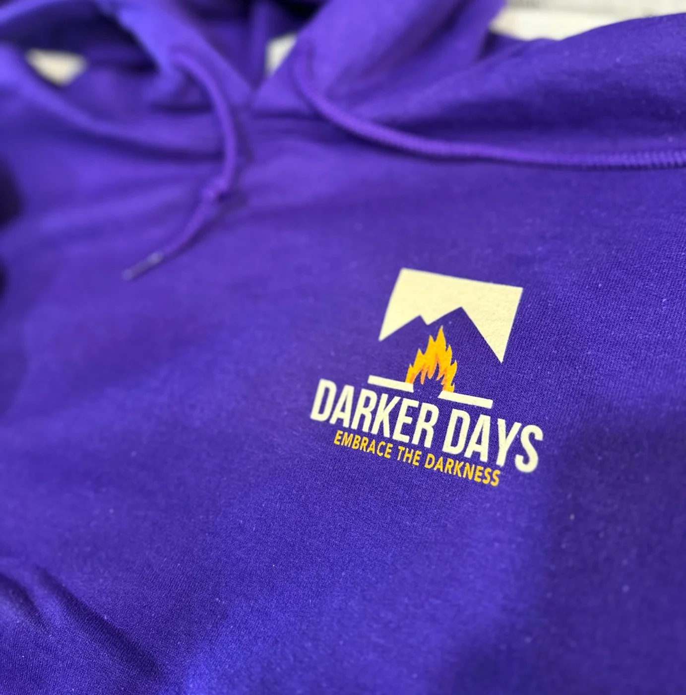 Bright Brewery Darker Days screen print hoodie